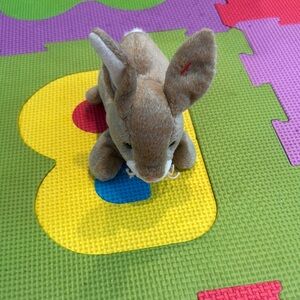 Ty Brown and White Plush Bunny